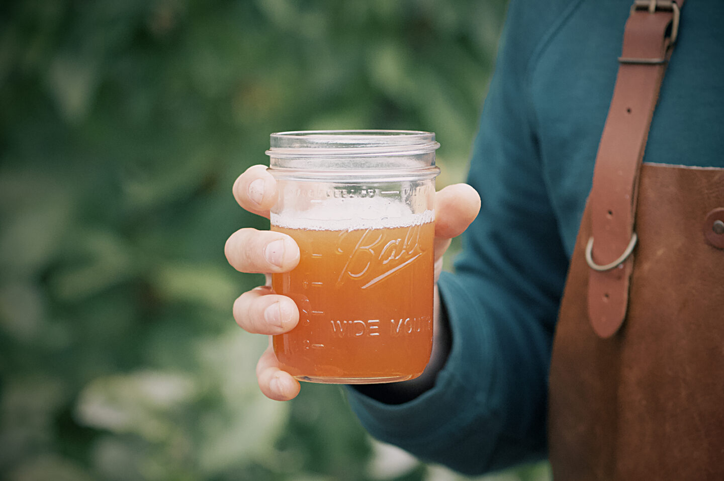 Äppeljuice I Ball mason Jars